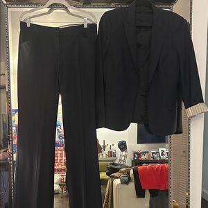Theory dark Navy Suit Set